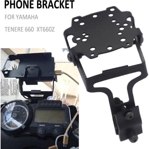 For Yamaha TENERE 660 Tenere660 XT660Z XT 660 Z Motorcycle Mobile Phone GPS Mount Navigation Bracket USB Wireless Charging Stand