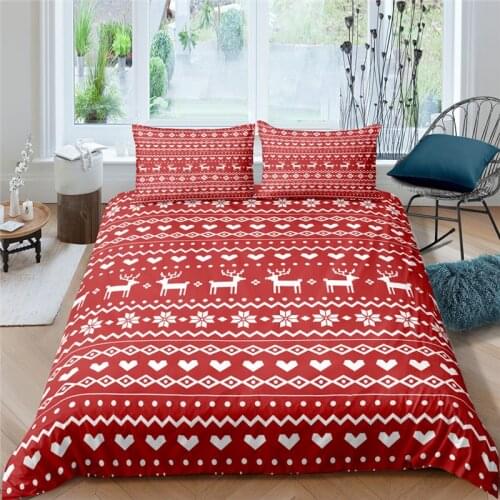 Home Textiles Luxury 3D Christmas Print Duvet Cover Set 2/3 Pcs Pillowcase Kids Bedding Set AU/EU/UK/US Queen and King Size