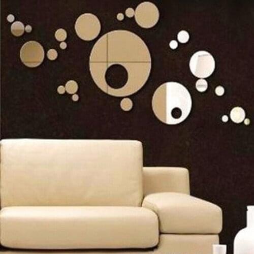 Hot promotion stickers kitchen limited time-limited modern mirror wall sticker home decoration acrylic 3d hot