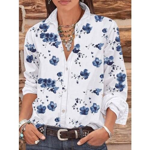 HUOVEKEO Women's Printed Shirts