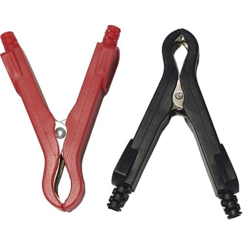 JKM 90mm DIY Alligator Clip 50A Car Battery Clamp Insulated ABS For Battery Charger