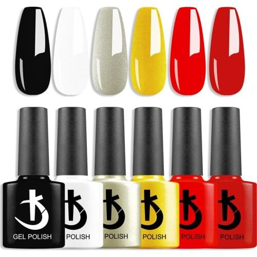 KODI Neon Gel Nail Polish Set 6 Colors Natural Nude Semi Permanent uv Varnishes Kit Fashion Gellac Sets for Manicure Enamel Lac
