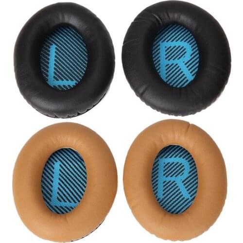 Hot 1Pair Replacement Ear Pads for Bose QC25 Headphones Leather SoundTrue Quiet Comfort Soft 2 QC25 AE2 QC2 QC15 Ear Cushions