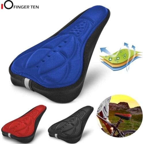 New 3D Soft Pad Bike Saddle Cover Seat Cushion with Memory Foam Water Resistant for Mountain Bicycle