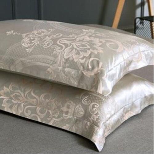 Satin Jacquard Pair of Cotton Envelope Pillowcase 48x74cm Adult Pillowcase Summer Single Pillowcase Pillow Cases Silk Pillowcase
