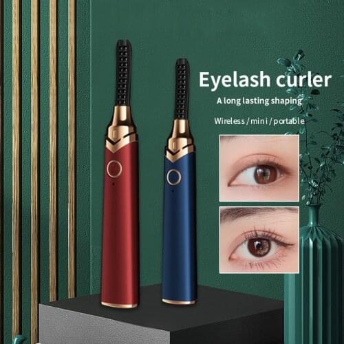 New Household Electric Heating Eyelash Curler Ironing Device USB Rechargeable Eyelash Curler Quick Heating Natural Eyelash