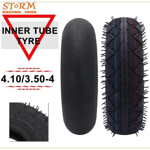 Heavy Duty Inner Tube Outer Tyre 4.10 X 3.50 - 4 Big Foot 4.10/3.5-4 For Goped Bigfoot Torando Cobra Scooter ATV Quad Go Kart