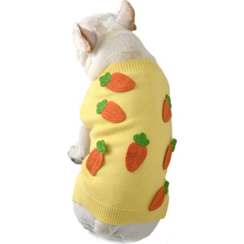 Pet Dog Sweater Coat Knit Apparel Winter Dog Clothes Poodle Schnauzer Pug French Bulldog Clothing Frenchie Dog Costume Dropship