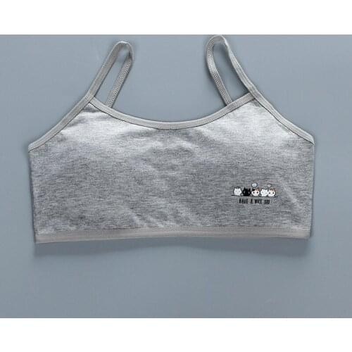 New 8-18years Teen Girls Training Bras Puberty Wireless Elastic Bra Cotton Sport Tank Tops Underwear Bra For Teenage Girl