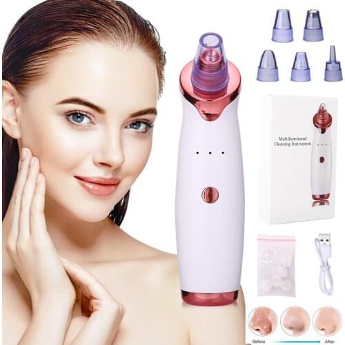 Facial Blackhead Remover Electric Pore Cleaner Blackhead Black Point Vacuum T Zone Cleaner Tool Black Spots Pore Cleaner Machine
