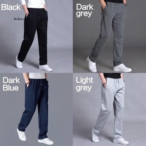 Spring Knitted Cotton Sports Pants For Men Trousers Man Joggers Male Streetwear Jogging Sweatpants Sportswear Mens Clothing