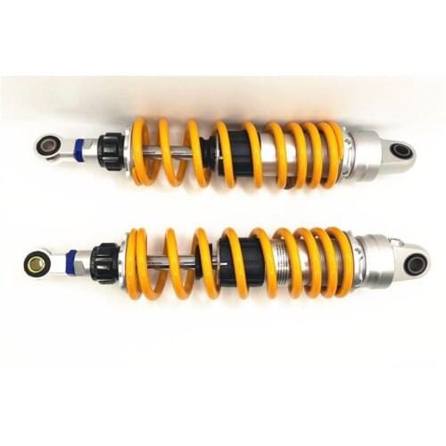 13.4" 340mm 8mm spring Motorcycle Rear Shock Absorbers for Honda Yamaha CB400 VF750 FZX750 XJR400 XJR1200 suzuki Yellow+silver