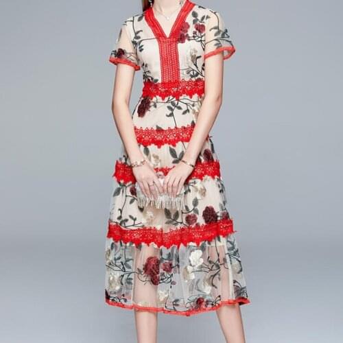 Красные летние платья ZAWFL China At AliExpress