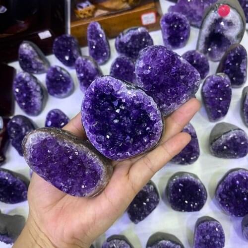 1pcs Natural Uruguay Dream Amethyst Quartz Crystal Cluster Specimen Healing