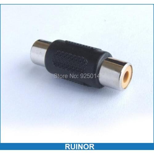 10PCS RCA Female to RCA Female plug for CCTV Video Audio Speaker Cables Adapters