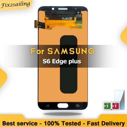 100% Super AMOLED LCD For Samsung Galaxy S6 Edge Plus G928 G928F SM-G928F 5.7" LCD Display Touch Screen Digitizer Assembly