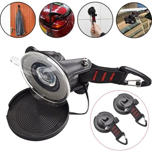 2/3/4pcs Heavy Duty Suction Cup Anchor with Securing Hook Tie Down Camping Tarp Accessory for Car Side Awning Van Truck Boat