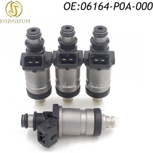 4PCS New 06164-P0A-000 Fuel Injector For 1986-1997 Honda Accord Prelude 2.0 2.2 Acura Prelude 06164P0A000