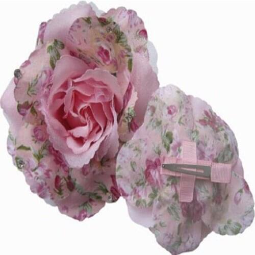 50 BLESSING Girls Clip Hair Accessories Retail Wholesale Rose Lotus Chrysanthemum Flower78