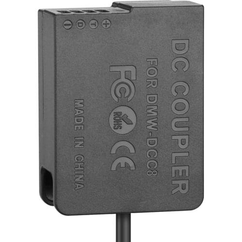 DMW-BLC12 Dummy Battery DMW-DCC8 AC power adapter For Panasonic DMC G5 G6 G7 G8 GX8 G80 G81 G85 GH2 FZ200 FZ300