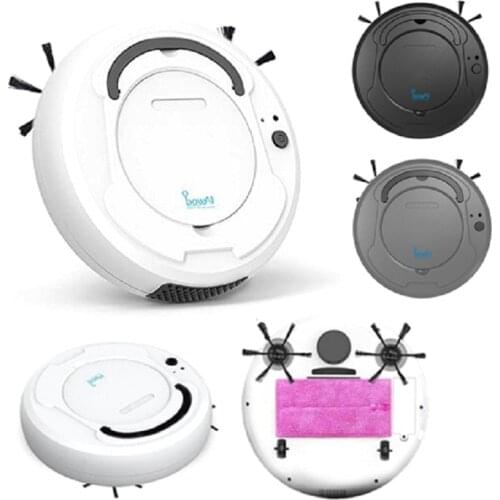 1800Pa 3-in-1 Automatic Smart Robot Vacuum Cleaner USB Rechargeable Multifunctional Dry Wet Sweeping Robot Household Appliance