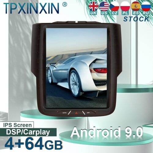 For Dodge RAM 1500 2500 2013-2019 Android 9 Carplay Radio Player Car GPS Navigation Head Unit Car stereo BT WIFI