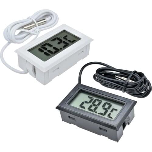 1 set Digital LCD Hygrometer Humidity Meter Embedded Temperature measurement tools for Car reptile Home Laboratory Library