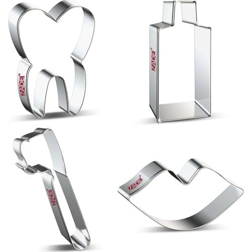 ZADE Baby Cookie Cutter Wash gargle,Tooth ,Toothbrush,Toothpaste - Stainless Steel