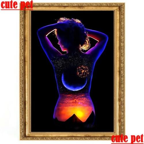 Diy cross-stitch Human landscape art diamond painting 3D rhinestone embroidery diamond Mosaic painting home decorative art