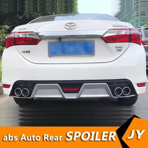 For Toyota Corolla ABS Rear Bumper Diffuser Bumpers Protector For 2014-2016 gt Corolla Body kit bumper rear lip rear spoiler