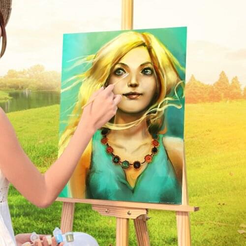 Doodles Paint By Numbers Package Oil Paints 50*70 Oil Painting Decoration For Adults Wholesale Art