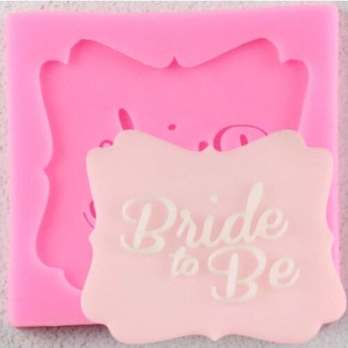 Cake Decorating Tools Chocolate Gumpaste Mold Cake Decorating Tools Bride to Be Silicone Mold Fondant Mold