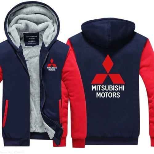 2020 NEW Winter Men Casual for Mitsubishi sweatshirt Fleece zipper hoodies coat Man new arrived jackets