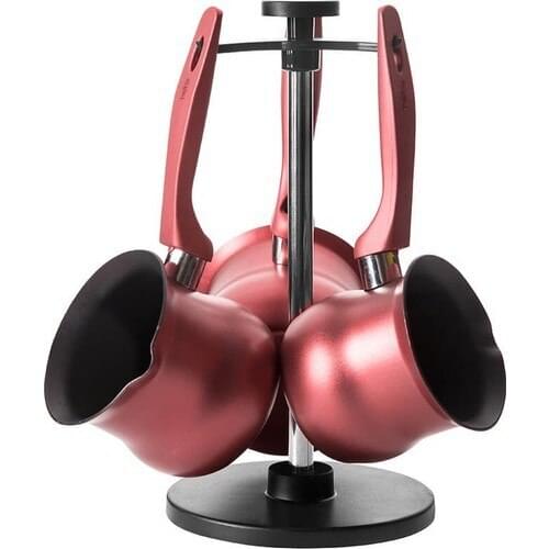 River Titanium 3'lü Coffee Pot Kit-Pomegranate Flower