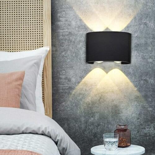 LED Wall Light Outdoor Waterproof Modern Nordic Style Indoor Wall Lamps Living Room Porch Garden Lamp 2W 4W 6W 8W Lighting