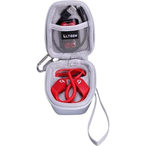LTGEM Waterproof SIlver EVA Hard case for Powerbeats High-Performance Wireless Ear-Phones