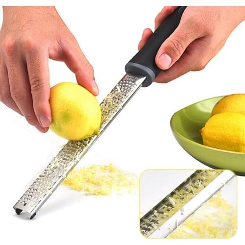 Citrus Lemon Zester Cheese Grater Ginger Potato Garlic Chocolate Zester With Protective Cover Long Ergonomic Handle For Kitchen