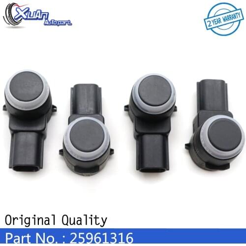 XUAN 4pcs PDC Parking Sensor Bumper Reversing Radar 25961316 For Buick Lucerne Cadillac Escalade Chevrolet Silverado GMC Sierra