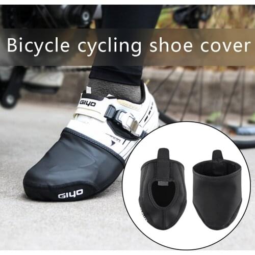 1 Pair Outdoor Cycling Shoes Covers Road Winter Warm Windproof Half Palm Toe Bicycle Protector Waterproof Bike Shoes Cover