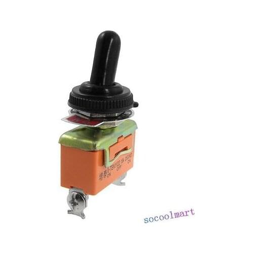 2pcs AC 250V 15A ON/OFF/ON 3 Position SPDT Toggle Switch with Waterproof Boot