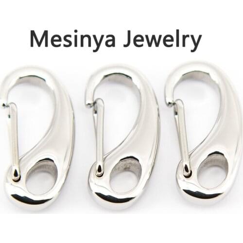 20pcs high polished top shelf 26mm 316L Stainless steel lobster clasps .jewelry accessories.DIY necklace bracelet wholesale