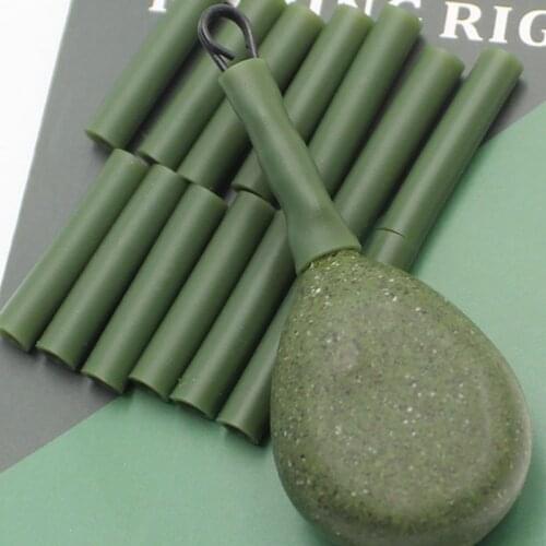 30PCS Carp Fishing Accessories Silicone Sleeve fit Fishing Quick Change Swivel Kwik Clip Lead Clip Tackle Method Feeder Tool