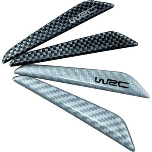 4PCS Car-Styling Door Anti-Rub Bumper Strips Carbon Fiber Sticker For Mazda 2 3 5 6 CX5 CX7 CX9 Atenza Axela Auto Accessories