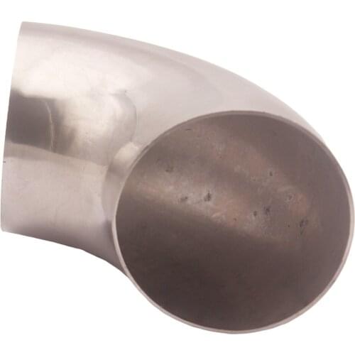 5Pcs Durable 3.0" 90° Exhaust Radius 0.84D Mandrel Bend 304 Stainless Steel