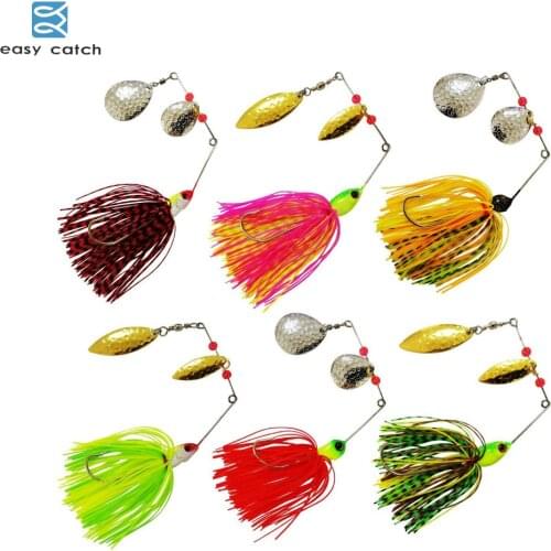 6pcs 12pcs 13-17g fishing Skirts spinner bait Chatterbait Elite Series with silicone for pike bass fishing tackle