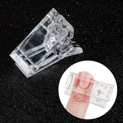 Quick Building Nail Tips Clip Nail Extension Tip Transparent Quick Building Mold UV Gel LED Manicure Nail Art Builder Tool