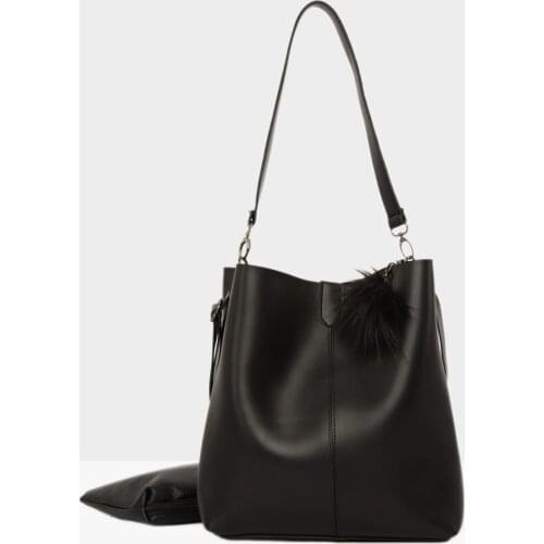 Black Women Biritli Magnet Snaps Bag M000002770