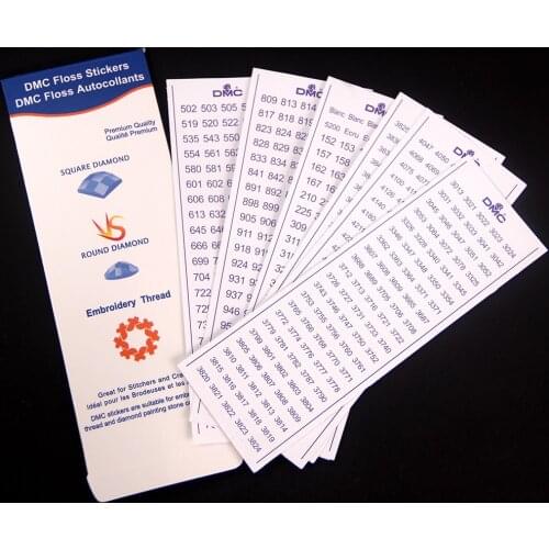 DIY Diamond Storage Label Stickers Diamond Painting Accessory Embroidery Tools Storage Box /Bottle 447 DMC Number Label Sticker