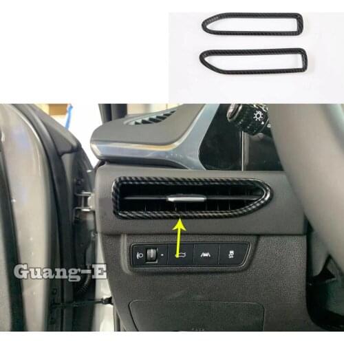 For Hyundai Sonata DN8 10Th 2020 2021 Car Sticker Inner Garnish Cover Detector Trim Front Air Conditioning Outlet Vent Frame