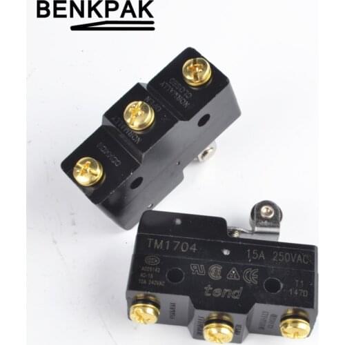 TM-1704 Short Hinge Roller Lever Momentary Micro Limit Switch